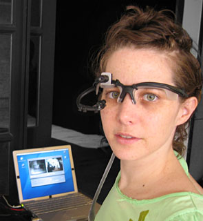 eyetracking headgear with Mac OS X and Powerbook G4